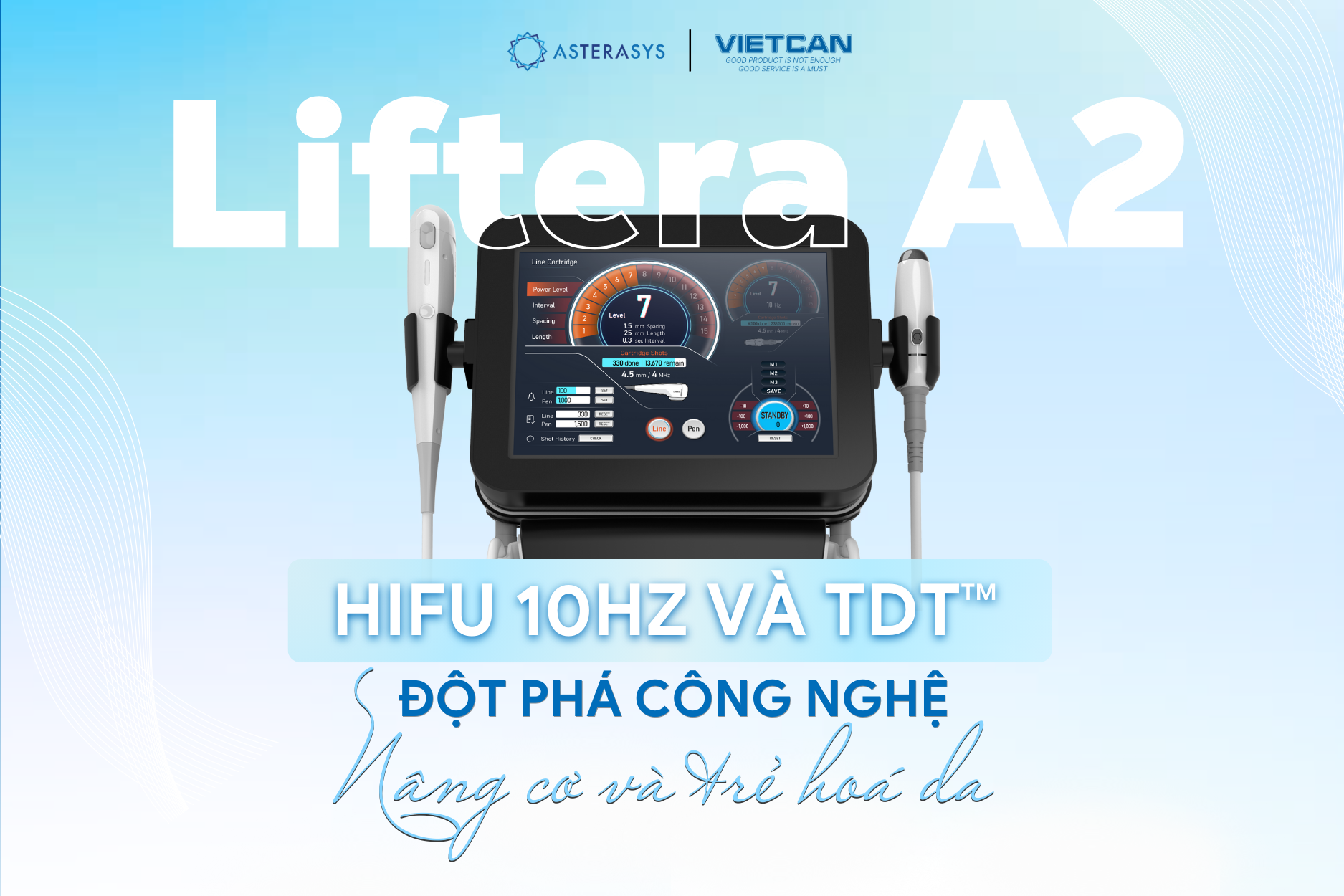 HIFU Liftera A2 - Nâng cơ và trẻ hoá da